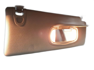 2019-2023 Jeep Cherokee Gray Illuminated Sun Visor without HomeLink - Right (Passenger) (Used OEM)