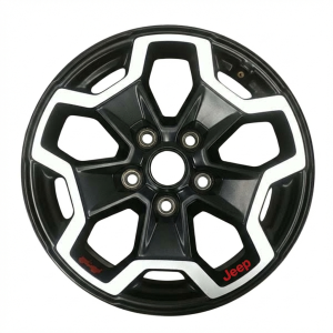 2021-2023 Jeep Wrangler Black Y-Spoke Polished Black Alloy Wheel (Remanufactured OEM)