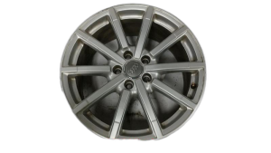 2015-2018 Audi A3 Gray 18x8 10-Spoke Bright Hyper Alloy Wheel (Remanufactured OEM)