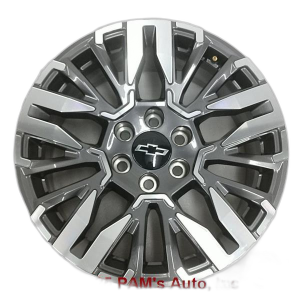 2025 Chevrolet Suburban Gray 20x9 V-Spoke Machined Charcoal Alloy Wheel (New OEM)