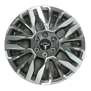 2025 Chevrolet Suburban Gray 20x9 V-Spoke Machined Charcoal Alloy Wheel (New OEM)