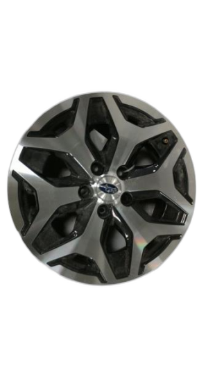 2019-2024 Subaru Forester Black 6 Y-Spoke Machined Charcoal Alloy Wheel (Used OEM)
