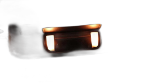 2015-2023 Ford Mustang Red Illuminated Sun Visor - Right (Passenger) (Used OEM)