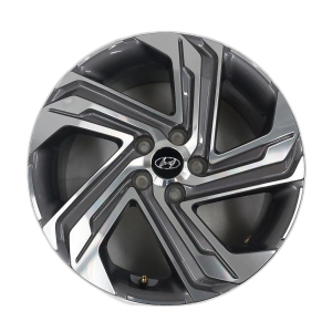 2021-2023 Hyundai Santa Fe Black 18x7.5 5-Spoke Machined Charcoal Alloy Wheel (Remanufactured OEM)