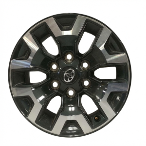 2016-2023 Toyota Tacoma Black 16x7 6 Y-Spoke Machined Alloy Wheel (Remanufactured OEM)