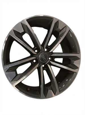 2018-2019 Audi A4 Black 18x7.5 Machined Charcoal Alloy Wheel (Remanufactured OEM)
