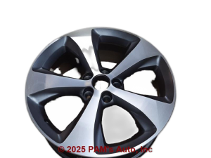 2019-2020 Jeep Cherokee Black Machined Charcoal Alloy Wheel (Remanufactured OEM)