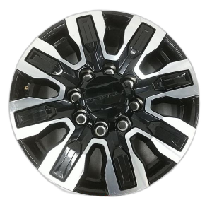 2024-2025 GMC Sierra 2500 HD Black 20x8.5 Black Machined Alloy Wheel with Inserts (Used OEM)