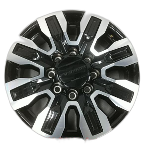 2024-2025 GMC Sierra 2500 HD Black 20x8.5 Black Machined Alloy Wheel with Inserts (New OEM)