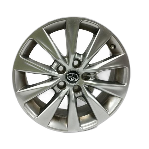 2015-2017 Toyota Camry Silver 17x7 10-Spoke Hyper Silver Alloy Wheel (Remanufactured OEM)
