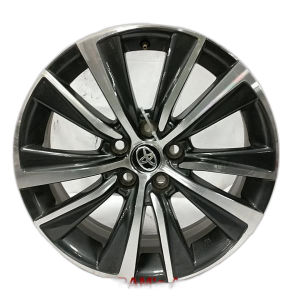 2021-2024 Toyota Venza Black 18x7 10-Spoke Machined Charcoal Alloy Wheel (Remanufactured OEM)
