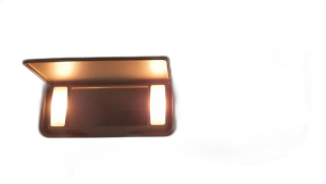 2015-2017 Ford F-150 Gray Sun Visor with Garage Door Opener and Illuminated Vanity Mirror - Left (Driver) (Used OEM)
