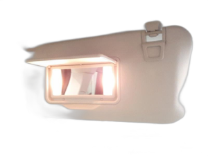 2021-2025 Ford Bronco Sport Gray Illuminated Sun Visor without Garage Door Opener - Left (Driver) (Used OEM)