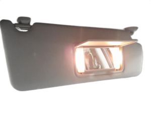 2017-2019 Honda Ridgeline Gray Sun Visor with Illuminated Vanity Mirror - Right (Passenger) (Used OEM)
