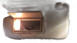 2013-2019 Ford Escape Gray Sun Visor with Garage Door Opener and Illuminated Mirror - Left (Driver) (Used OEM)
