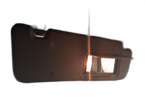 2014-2019 Toyota Highlander Black Illuminated Vanity Mirror Sun Visor - Right (Passenger) (Used OEM)