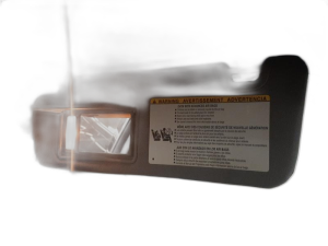 2014-2019 Toyota Highlander Black Illuminated Sun Visor - Left (Driver) (Used OEM)