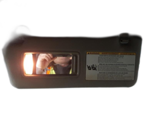2012-2015 Toyota Tacoma Gray Sun Visor with Sliding Extender - Left (Driver) (Used OEM)