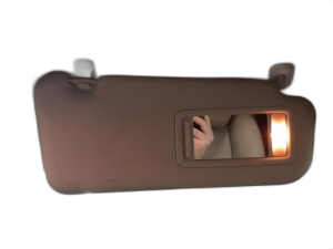 2016-2017 Mazda CX-9 Tan Sun Visor with Illuminated Vanity Mirror - Right (Passenger) (Used OEM)