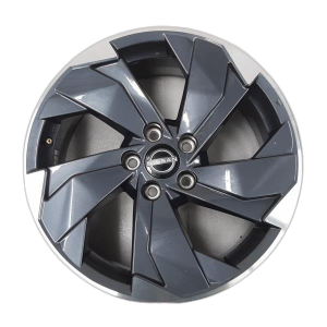 2024-2025 Nissan Rogue Black 18x7.5 5-Spoke Silver Machined Alloy Wheel (Remanufactured OEM)