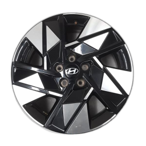 2024-2025 Hyundai Kona Black 18x7 5-Spoke Machined Black Alloy Wheel (Used OEM)