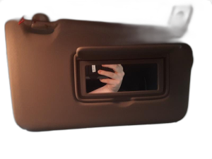 2018-2025 Nissan Kicks Gray Sun Visor without Illuminated Vanity Mirror - Right (Passenger) (Used OEM)