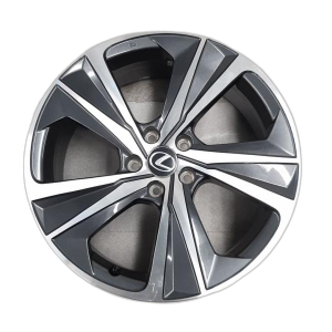 2024 Lexus RX450h Black 19x8 5-Spoke Machined Charcoal Alloy Wheel (Used OEM)
