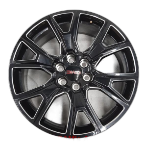 2021-2025 Chevrolet Tahoe Black 22-Inch 6 Y-Spoke Black Machined Aluminum Wheel (New OEM)