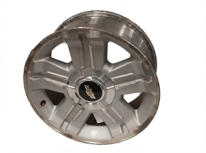 2007-2013 Chevrolet Avalanche Silver 18x8 Machined Silver Alloy Wheel (Remanufactured OEM)