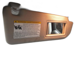 2012-2015 Audi A6 Gray Sun Visor with Illuminated Vanity Mirror - Right (Passenger) (Used OEM)
