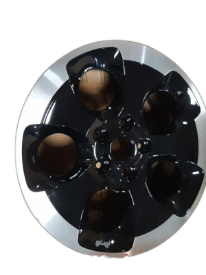 2013-2018 Jeep Wrangler Black Solid Spoke Painted and Polished Alloy Wheel (Remanufactured OEM)
