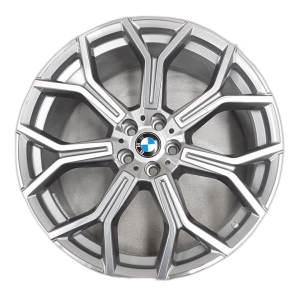 2019-2025 BMW X7 Black 21x9.5 7-Spoke Y-Design Machined Charcoal Alloy Wheel (Remanufactured OEM)