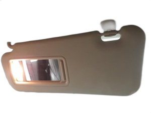 2010-2013 Mazda 3 Gray Sun Visor with Illuminated Vanity Mirror - Left (Driver) (Used OEM)