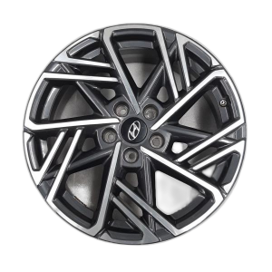 2022-2023 Hyundai Kona Black 18-Inch Y-Spoke Machined Charcoal Alloy Wheel (New OEM)