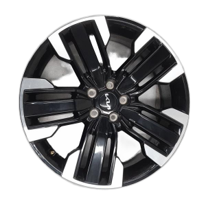 2023-2025 Kia Telluride Black 20x7.5 5 Triple-Spoke Machined Black Alloy Wheel (Used OEM)