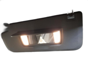 2020-2025 GMC Sierra 2500 HD Gray Illuminated Vanity Mirror Sun Visor - Left (Driver) (Used OEM)