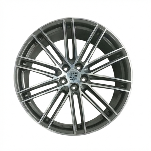 2019-2025 Porsche Macan Black Machined Charcoal Alloy Wheel (Remanufactured OEM)