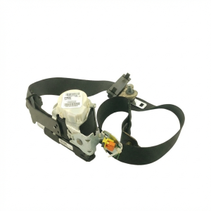 2011-2013 Ram 3500 Black Seat Belt Assembly with Retractor and Pretensioner - Front (Used OEM)
