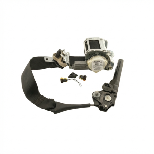 2017-2020 Ford Fusion Black Seat Belt Assembly with Pretensioner - Front, Left (Driver) (Used OEM)