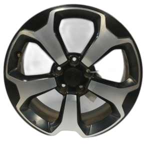 2019-2023 Jeep Renegade 17x6.5 Machined Black Alloy Wheel (Used OEM)