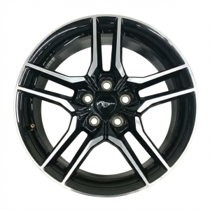 2018-2023 Ford Mustang Black 18x8 10-Spoke Machined Black Alloy Wheel (Remanufactured OEM)