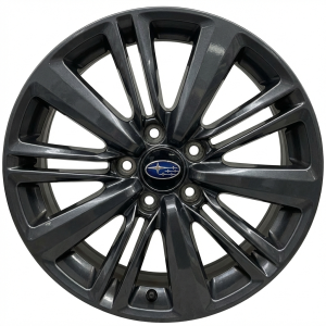 2015-2021 Subaru WRX Gray 17x8 15-Spoke Charcoal Alloy Wheel (Used OEM)