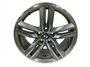 2018-2023 BMW X2 Silver Double Spoke Machined Charcoal Alloy Wheel (Remanufactured OEM)