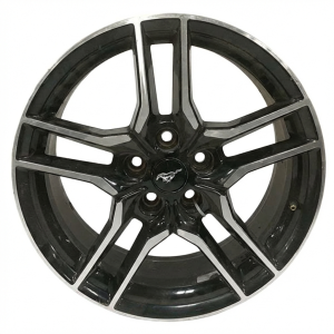 2018-2023 Ford Mustang 18x8 10-Spoke Machined Black Alloy Wheel (Used OEM)