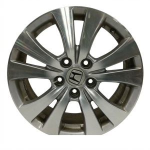 2014-2017 Honda Odyssey Silver 17-inch 5 Double-Spoke Machined Silver Alloy Wheel (Remanufactured OEM)