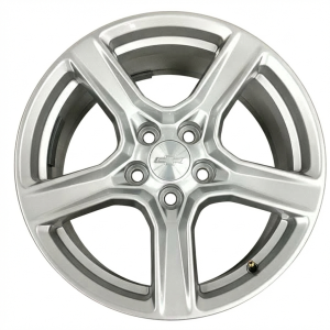 2016-2024 Chevrolet Camaro Silver 18x8.5 5-Spoke Silver Painted Alloy Wheel (Remanufactured OEM)