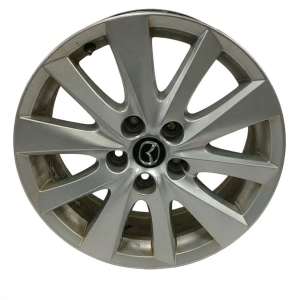 2013-2016 Mazda CX-5 Silver 10-Spoke Silver Painted Alloy Wheel (Remanufactured OEM)