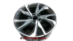 2019-2021 Honda Civic Black 18x8 10-Spoke Machined Charcoal Alloy Wheel (Remanufactured OEM)