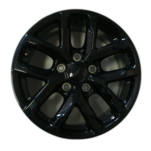 2021-2025 Jeep Wrangler Black 17x7.5 5 Double-Spoke Gloss Black Alloy Wheel (Remanufactured OEM)