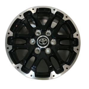2023-2025 Toyota Sequoia Black Black Machined Lip Alloy Wheel (Remanufactured OEM)